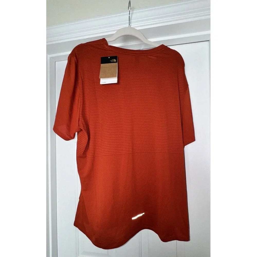 The North Face Sunriser‎ Short Sleeve Orange Rust Tee XL NWT